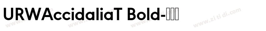URWAccidaliaT Bold字体转换